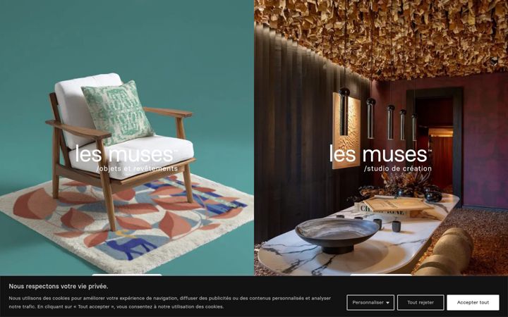 Screenshot of maisonlesmuses.com