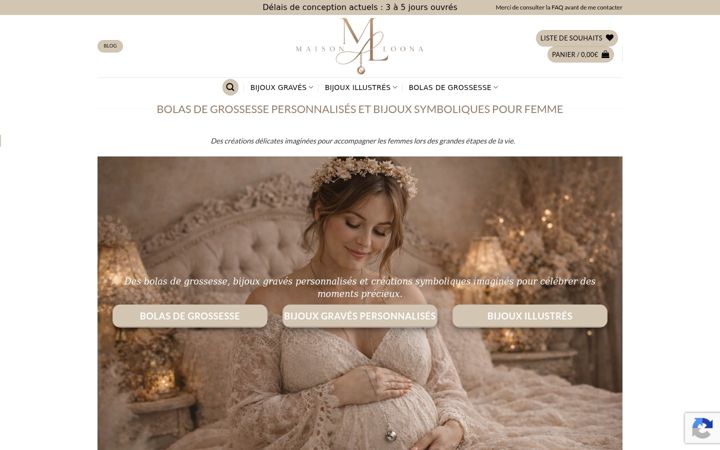 Screenshot of maisonloona.com