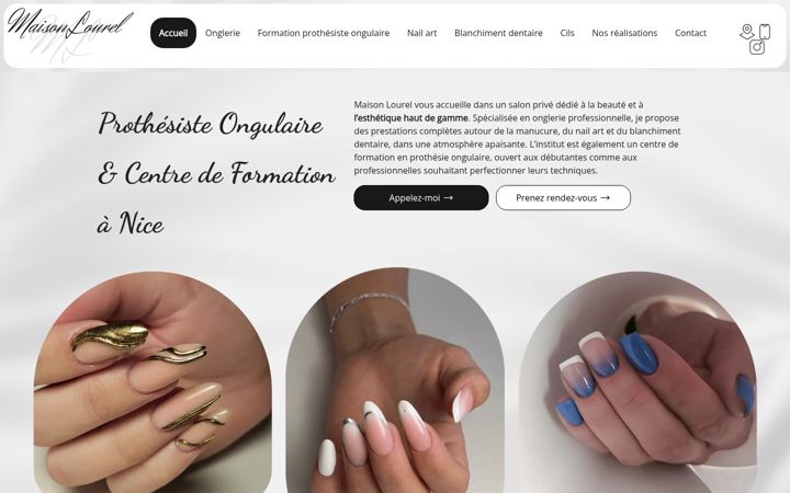 Screenshot of maisonlourel.fr