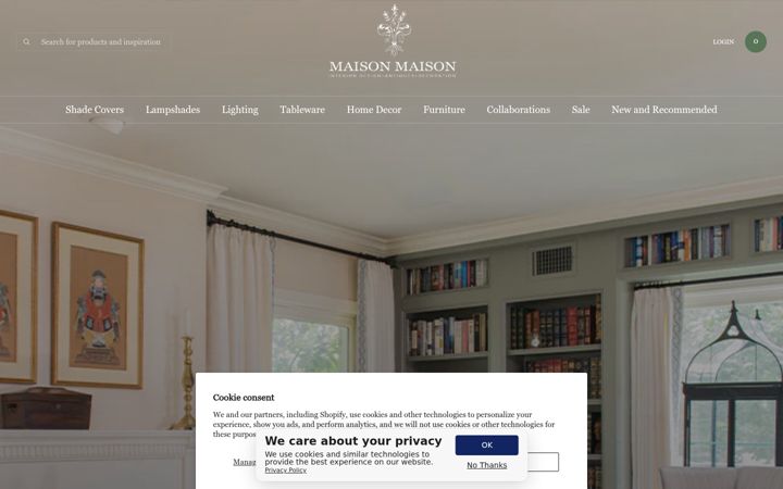 Screenshot of maisonmaisondesign.com