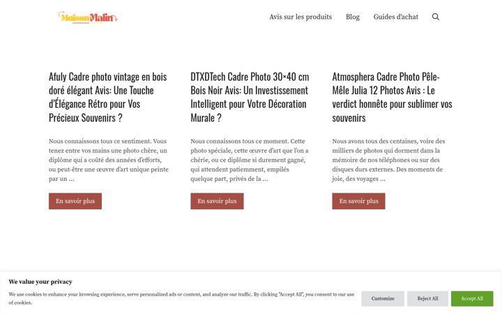 Screenshot of maisonmalin.org