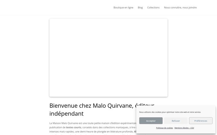Screenshot of maisonmaloquirvane.fr