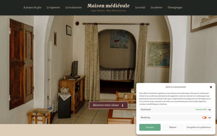 Screenshot of maisonmedievale.fr