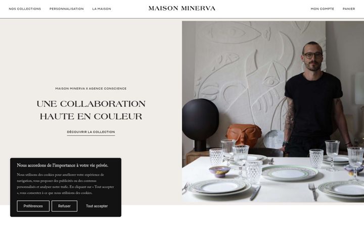 Screenshot of maisonminerva.fr
