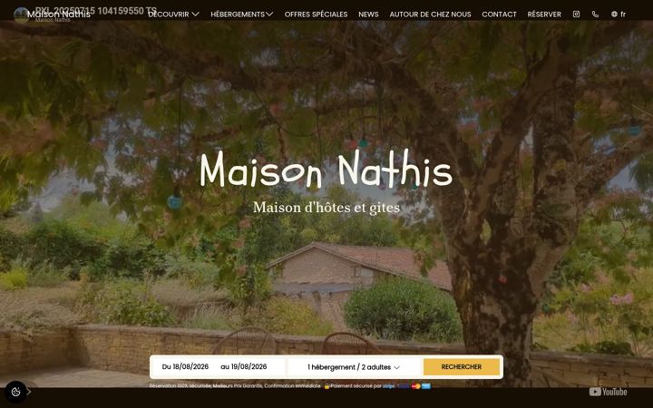 Screenshot of maisonnathis.com