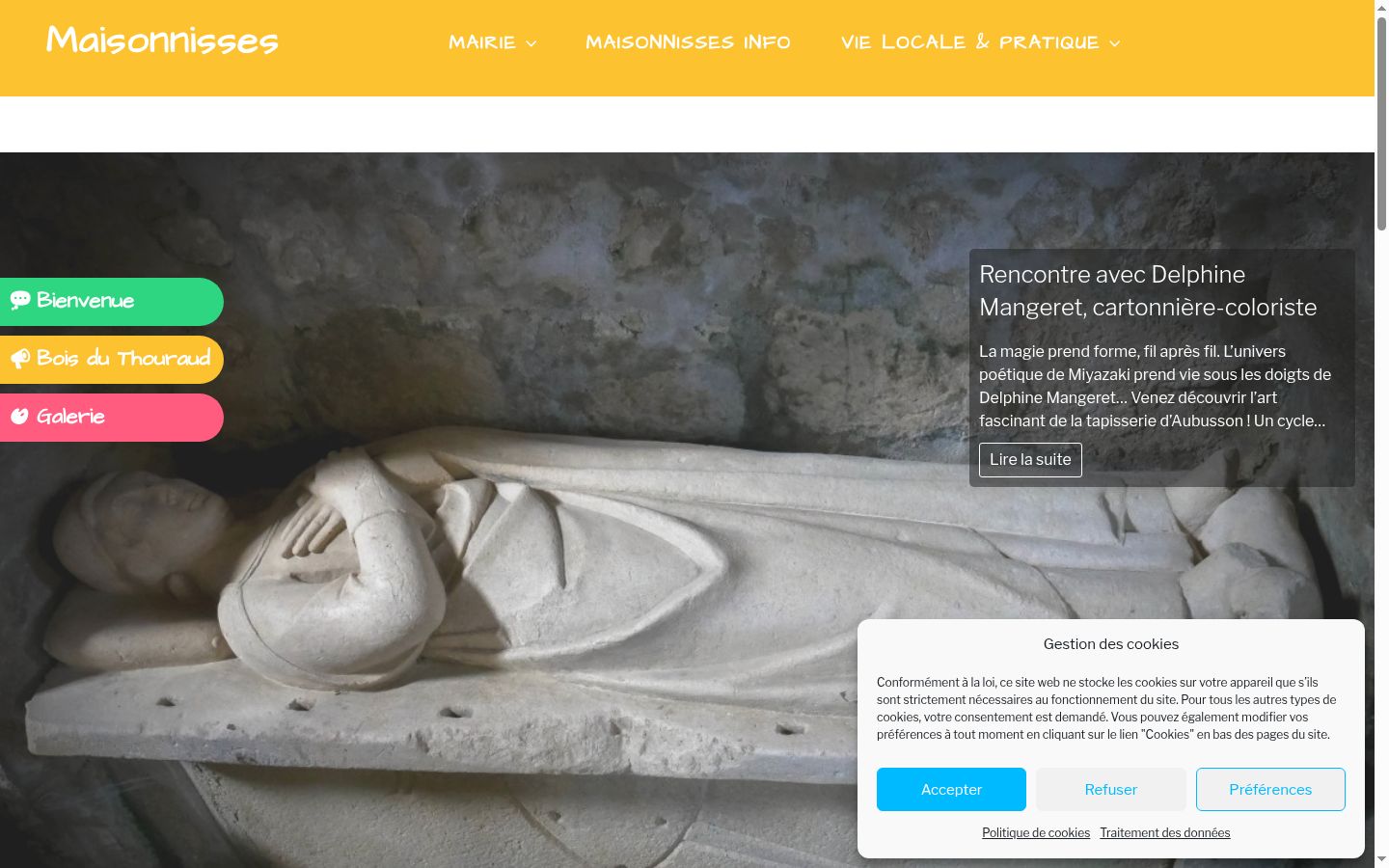 Screenshot tal-banner tal-kunsens muri qabel kwalunkwe interazzjoni