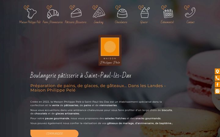 Screenshot of maisonphilippepele.fr