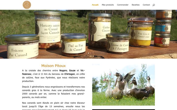 Screenshot of maisonpitoux.com