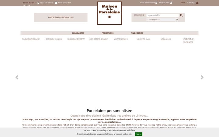 Screenshot of maisonporcelaine.com