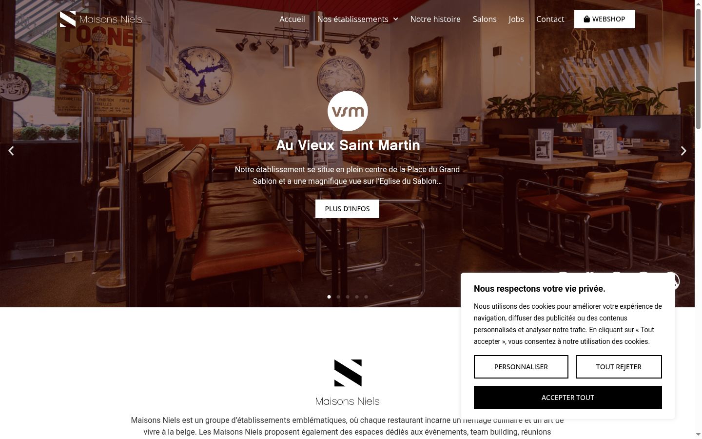 Screenshot van de toestemmingsbanner zoals getoond vóór enige interactie