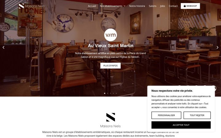 Screenshot of maisons-niels.be