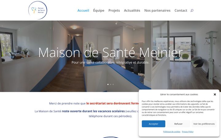 Screenshot of maisonsantemeinier.ch