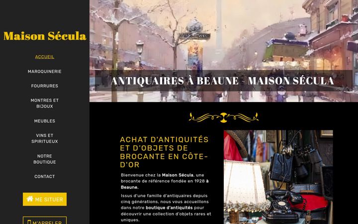 Screenshot of maisonsecula.com