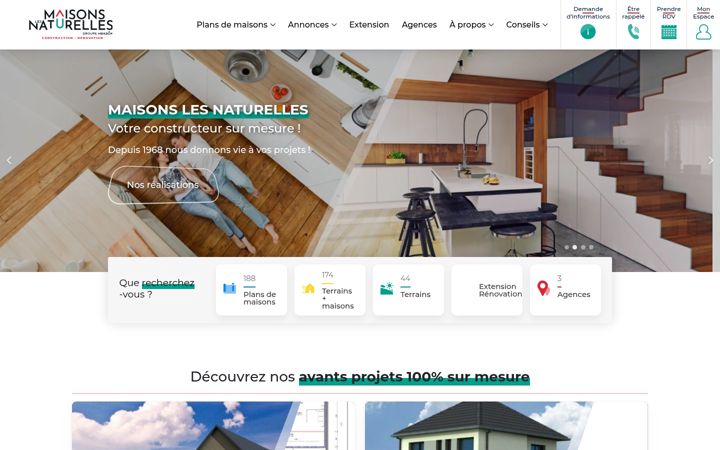 Screenshot of maisonslesnaturelles.fr