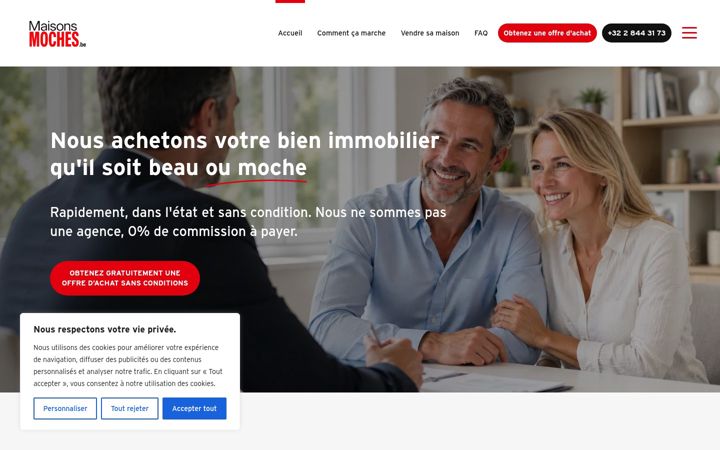 Screenshot of maisonsmoches.be