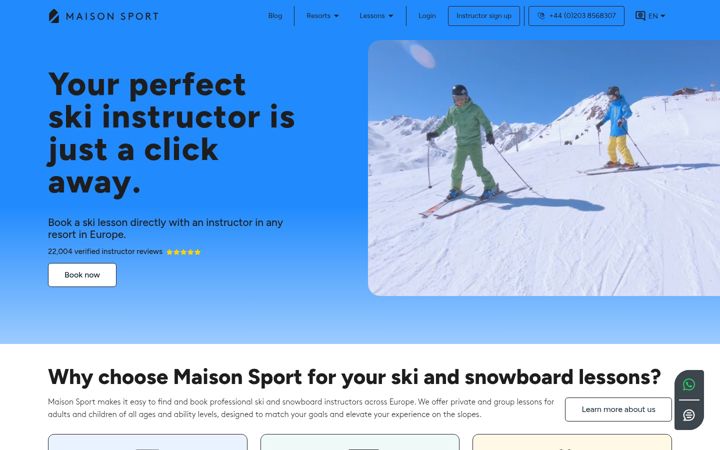 Screenshot of maisonsport.com