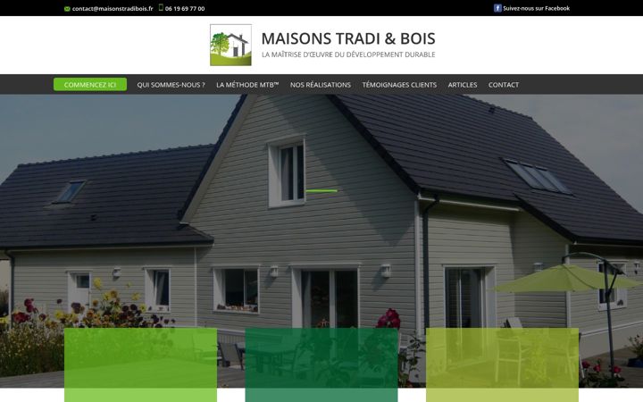 Screenshot of maisonstradibois.fr