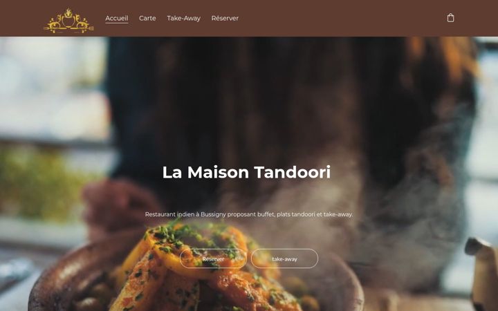 Screenshot of maisontandoori.ch