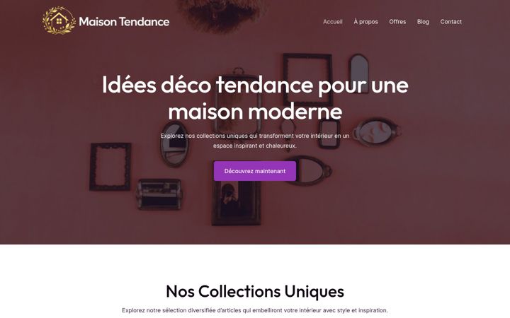 Screenshot of maisontendance.com