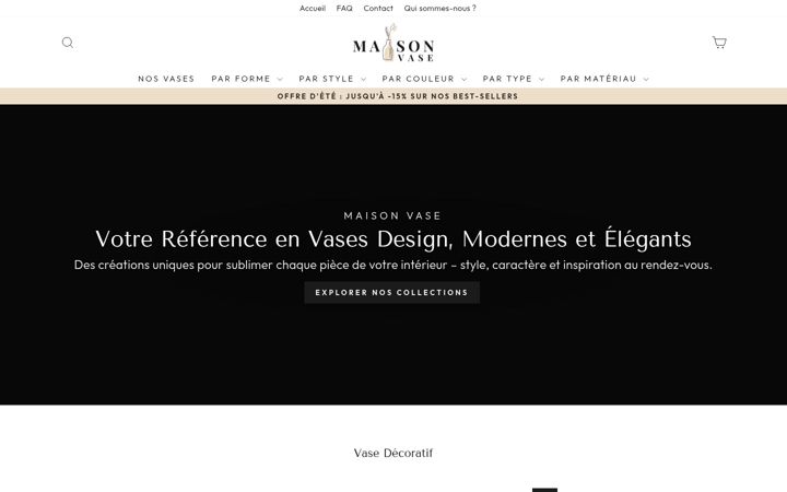 Screenshot of maisonvase.com