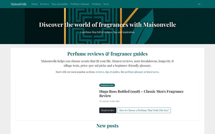 Screenshot of maisonvelle.com