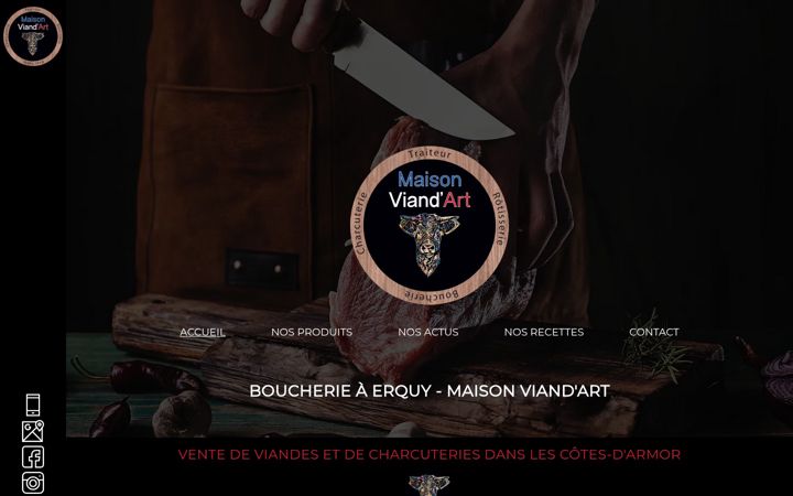 Screenshot of maisonviandart.fr