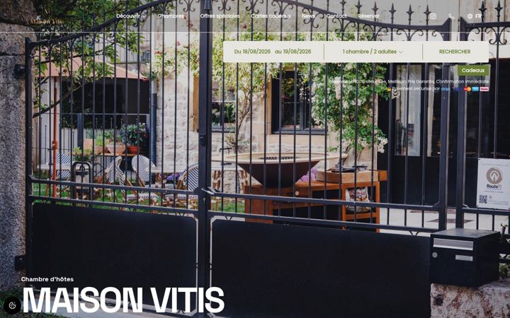 Screenshot of maisonvitis.fr