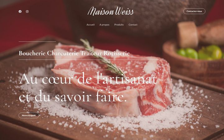 Screenshot of maisonweiss.fr