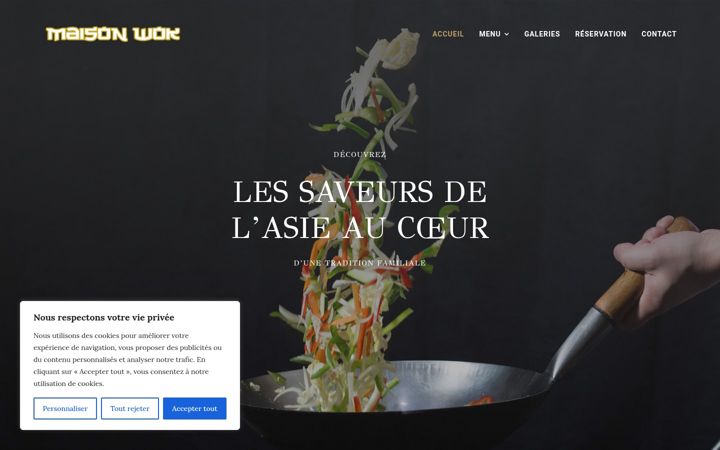 Screenshot of maisonwok.fr