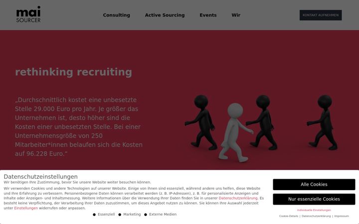Screenshot of maisourcer.de