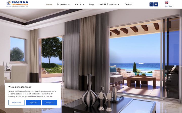 Screenshot of maispa.com
