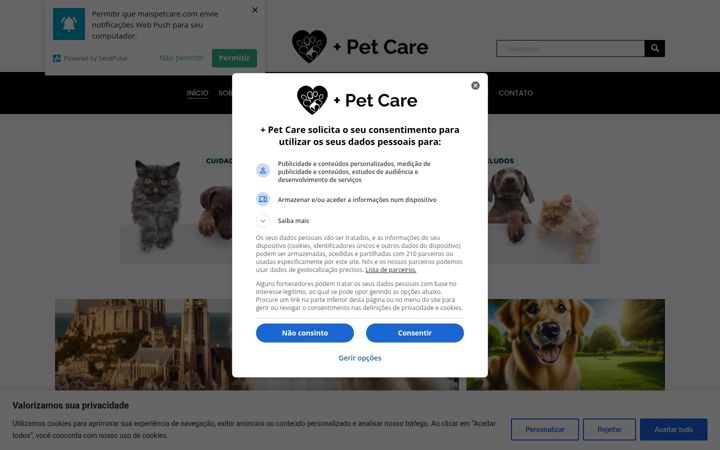 Screenshot of maispetcare.com