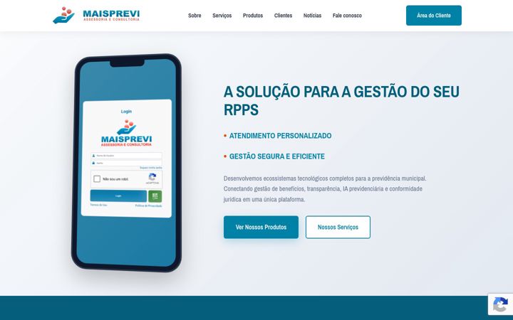 Screenshot of maisprevi.com.br