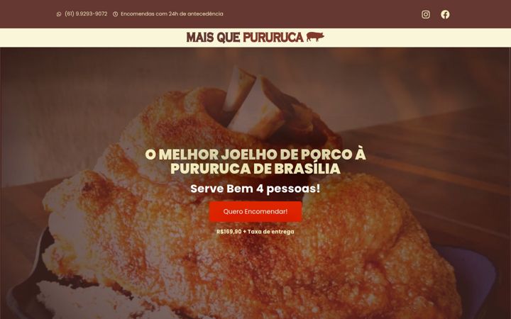 Screenshot of maisquepururuca.com.br