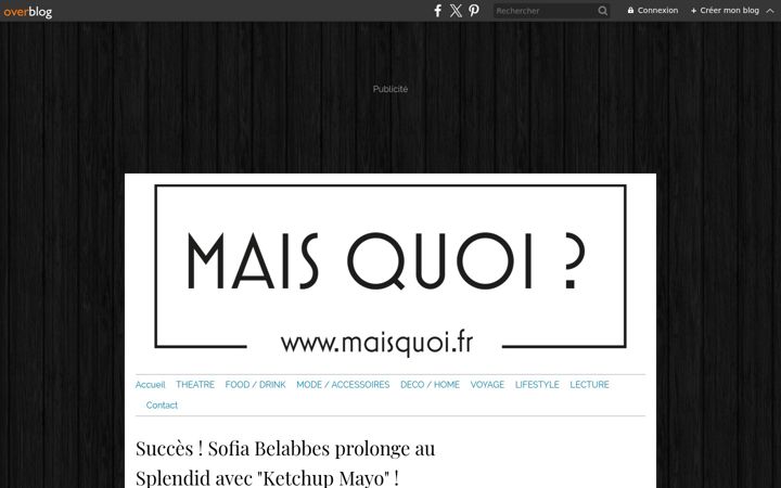 Screenshot of maisquoi.fr