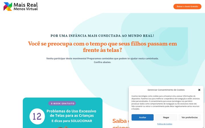 Screenshot of maisrealmenosvirtual.com