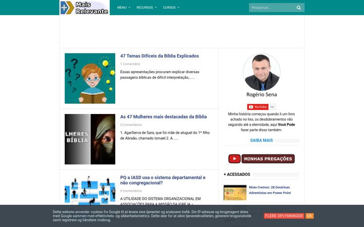 Screenshot of maisrelevante.com.br