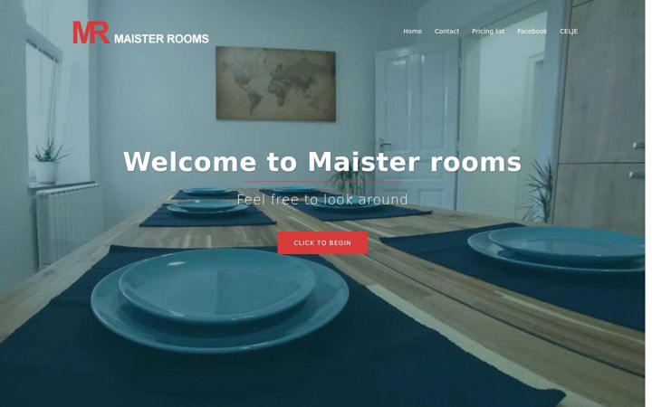 Screenshot of maister-rooms.com