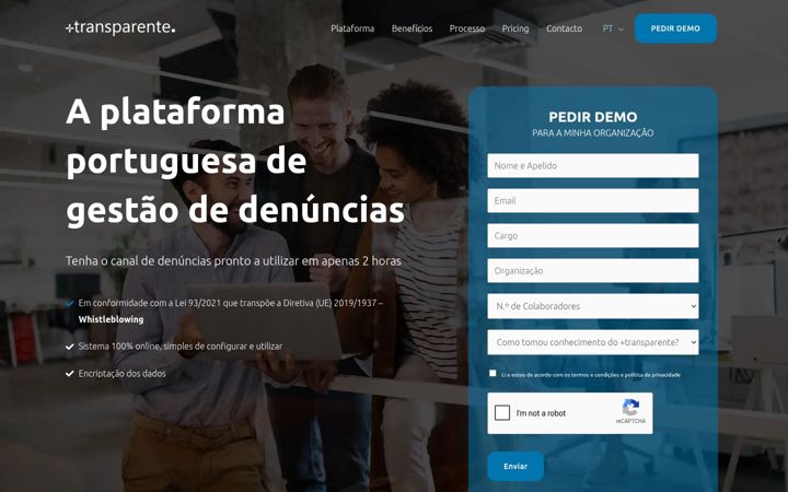 Screenshot of maistransparente.com