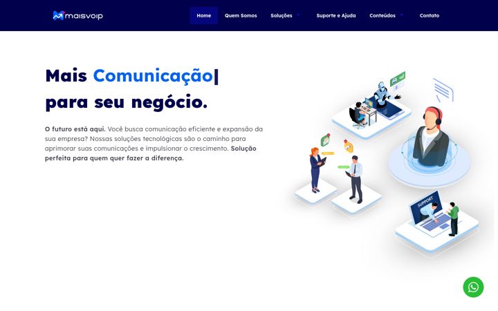 Screenshot of maisvoip.com.br