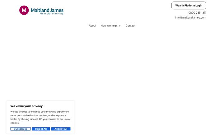 Screenshot of maitlandjames.com