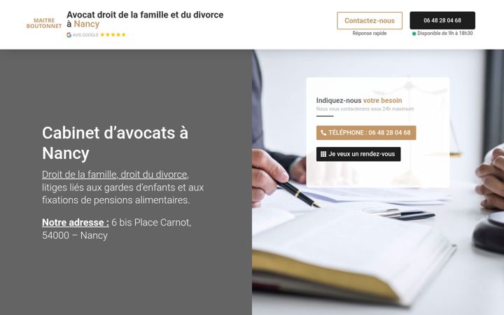 Screenshot of maitre-boutonnet.fr