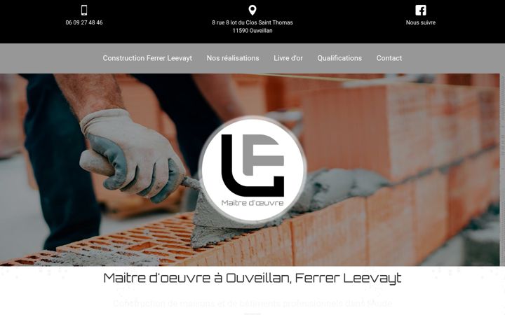 Screenshot of maitre-doeuvre-ferrer.fr
