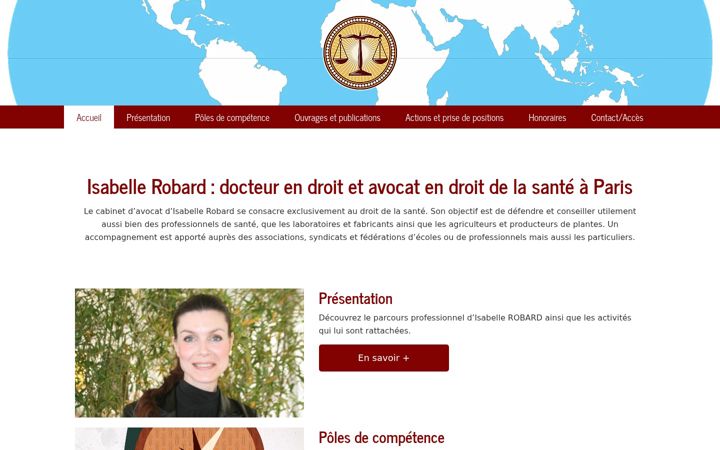 Screenshot of maitre-isabelle-robard-sante.com
