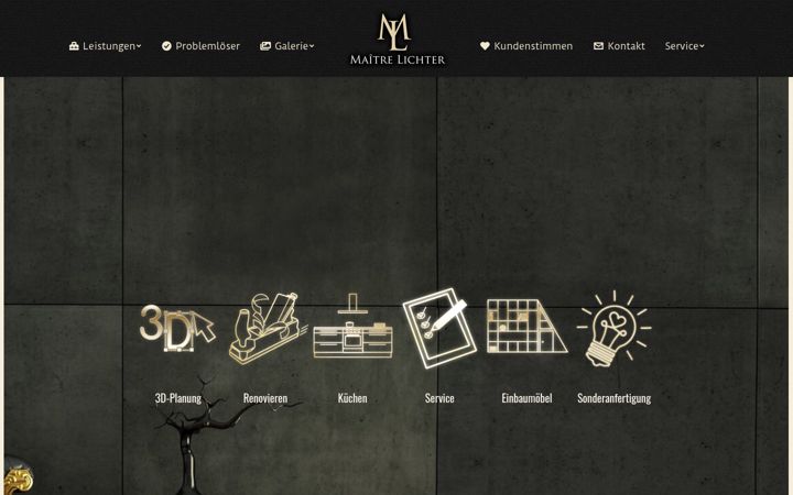 Screenshot of maitre-lichter.lu
