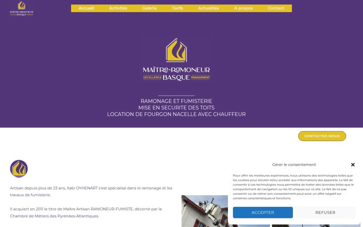 Screenshot of maitreramoneurbasque.fr
