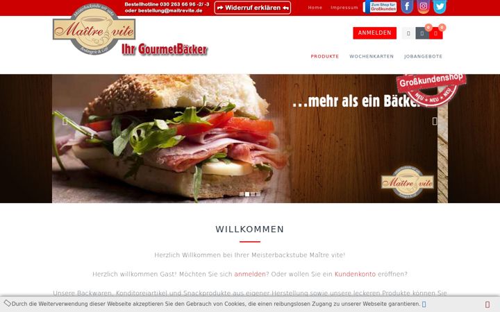 Screenshot of maitrevite.com