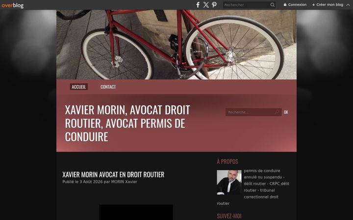 Screenshot of maitrexaviermorinavocat.com