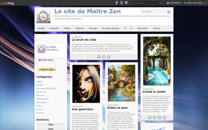 Screenshot of maitrezen.fr