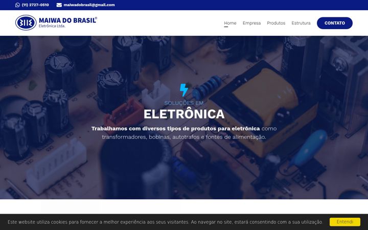 Screenshot of maiwa.com.br